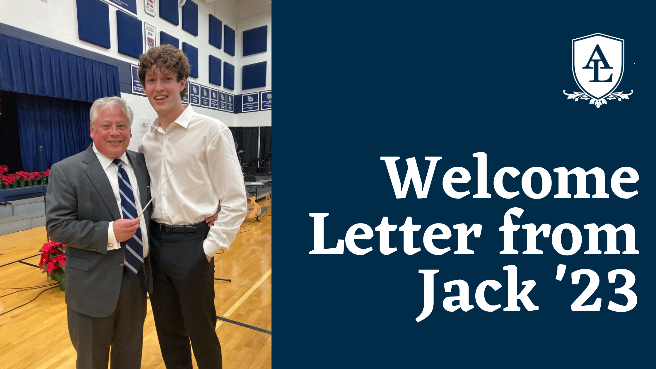 Welcome Letter Jack '23