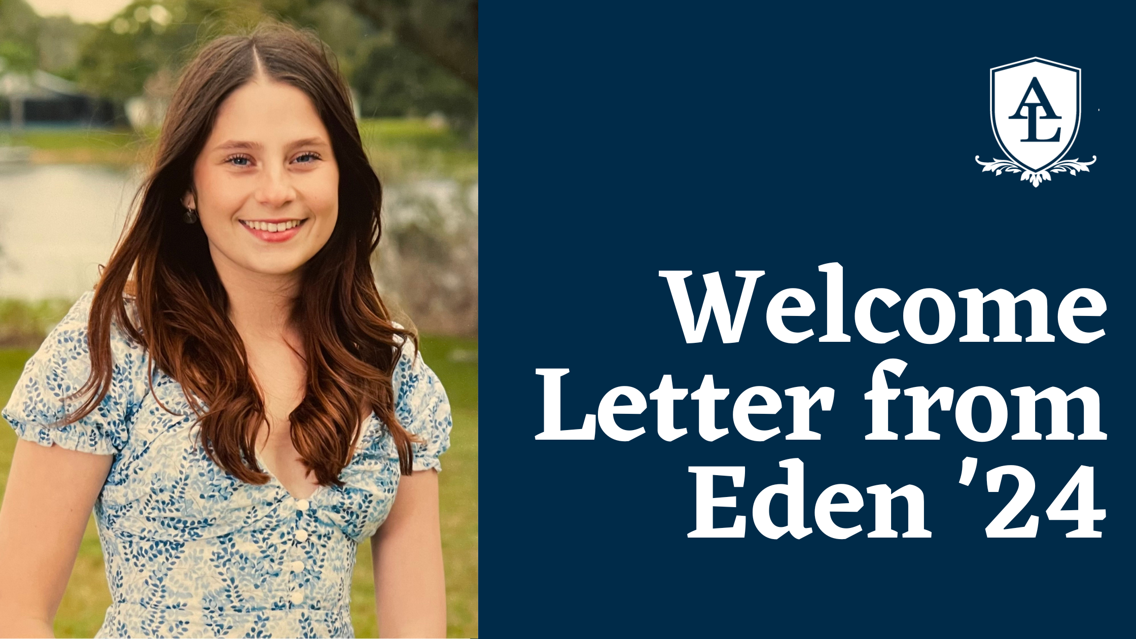 Welcome Letter from Eden '24