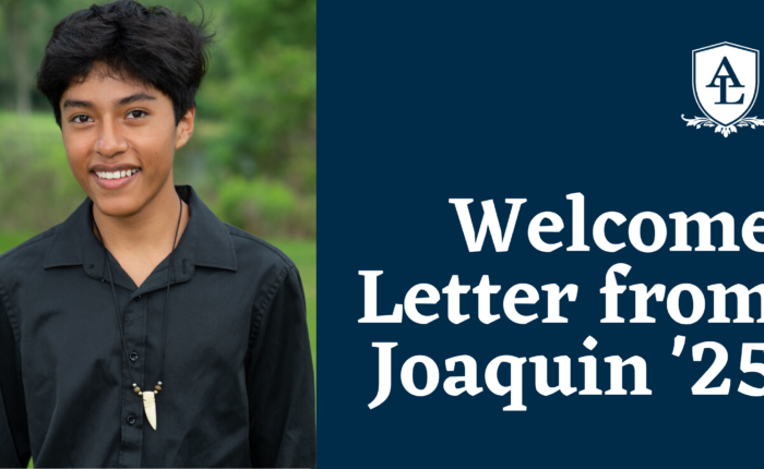 Welcome Letter from Joaquin '25