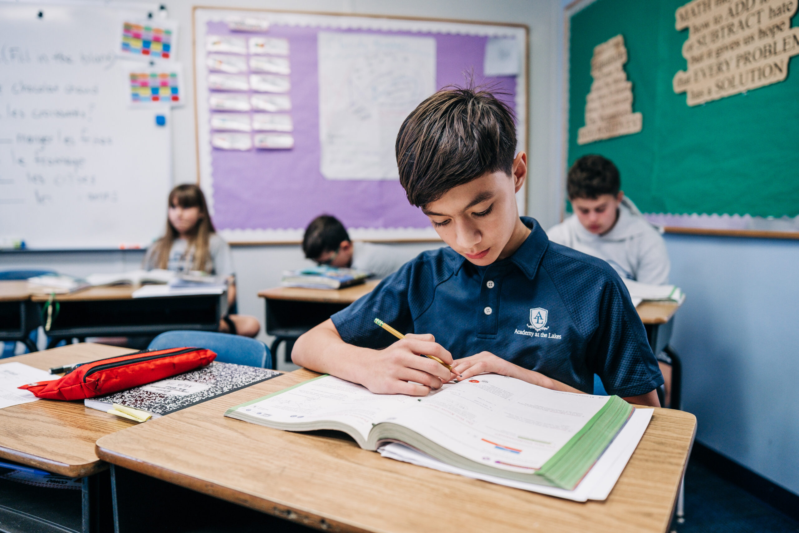 Middle Division student in classroom